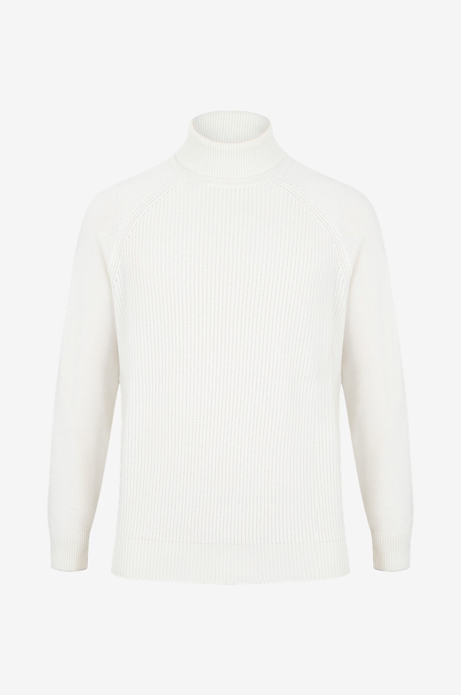 BRUNELLO CUCINELLI Cashmere turtleneck raglan sleeve jumper Men EGGSHELL 1