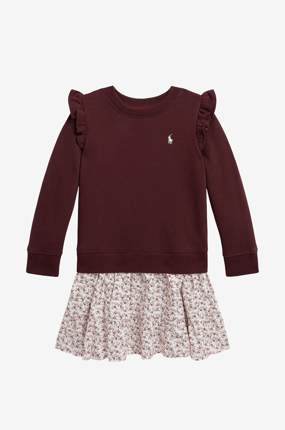 Girl's material blend sweat dress