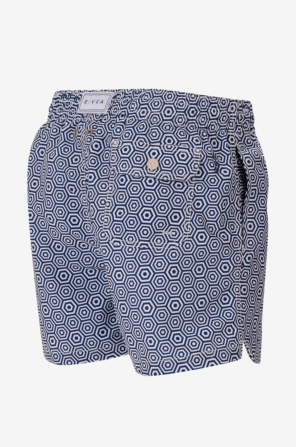 RIVEA Badeshorts mit Fünfeck-Print Saint-Tropez Herren BLAU 2