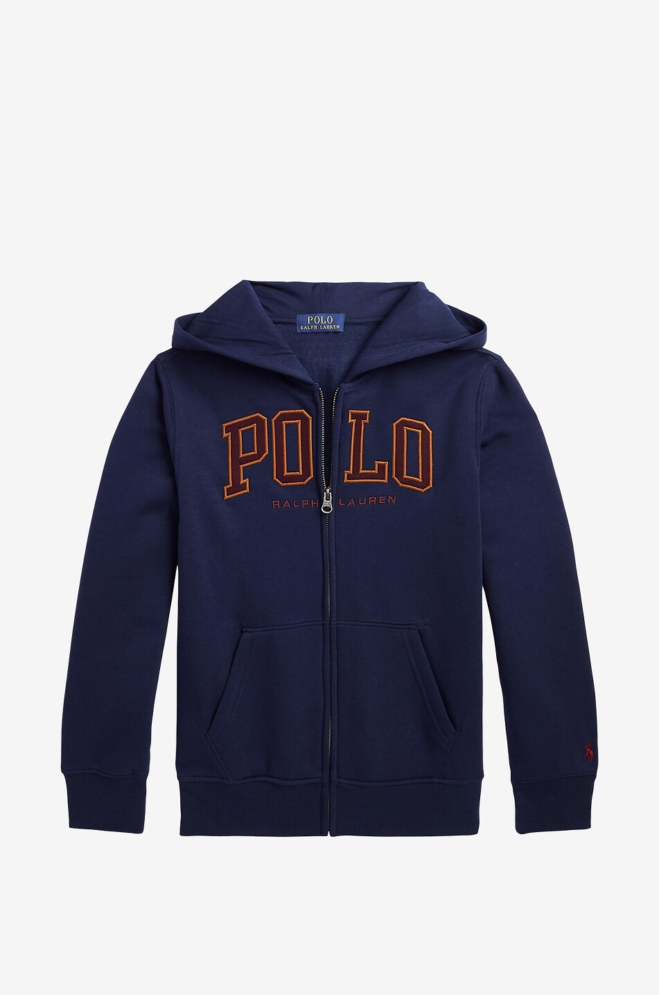 Polo teenager's hooded full-zip sweatshirt