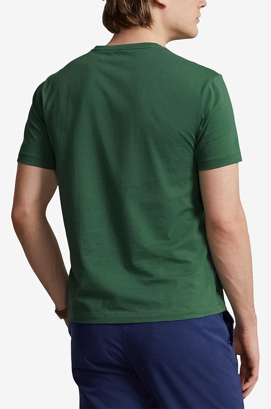 POLO RALPH LAUREN Custom Slim Fit Pony short-sleeved jersey crewneck T-shirt Men Green 3