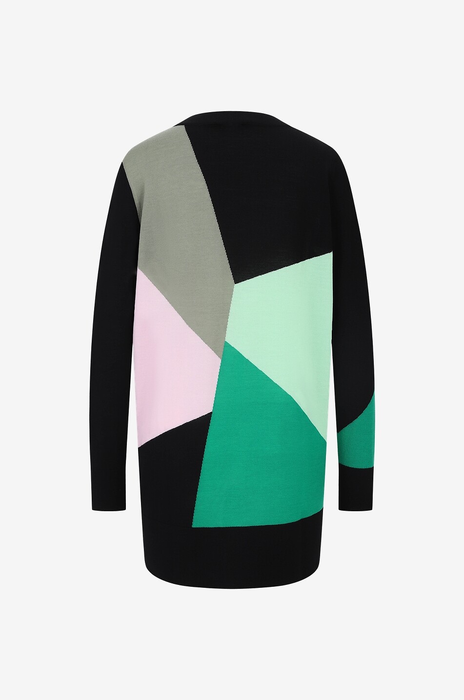 Bunter Cardigan aus Schurwolle