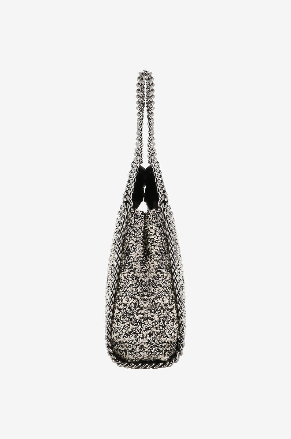 STELLA McCARTNEY Falabella Mini tweed tote bag Women BLACK 4