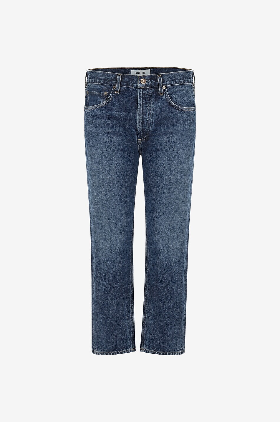 AGOLDE Parker cotton straight leg jeans Women BLUE 1