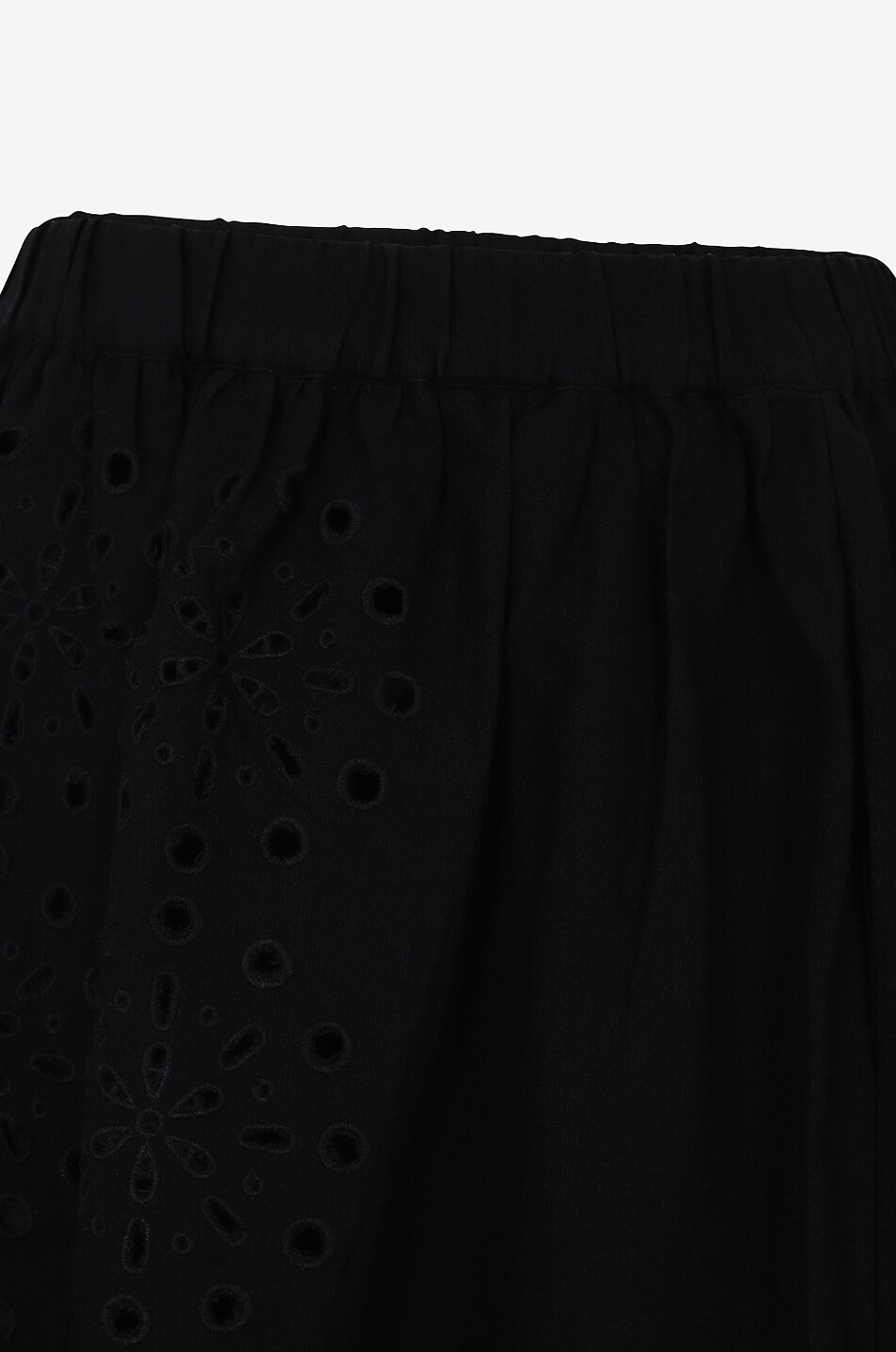 Jupe midi en coton et lin Addie