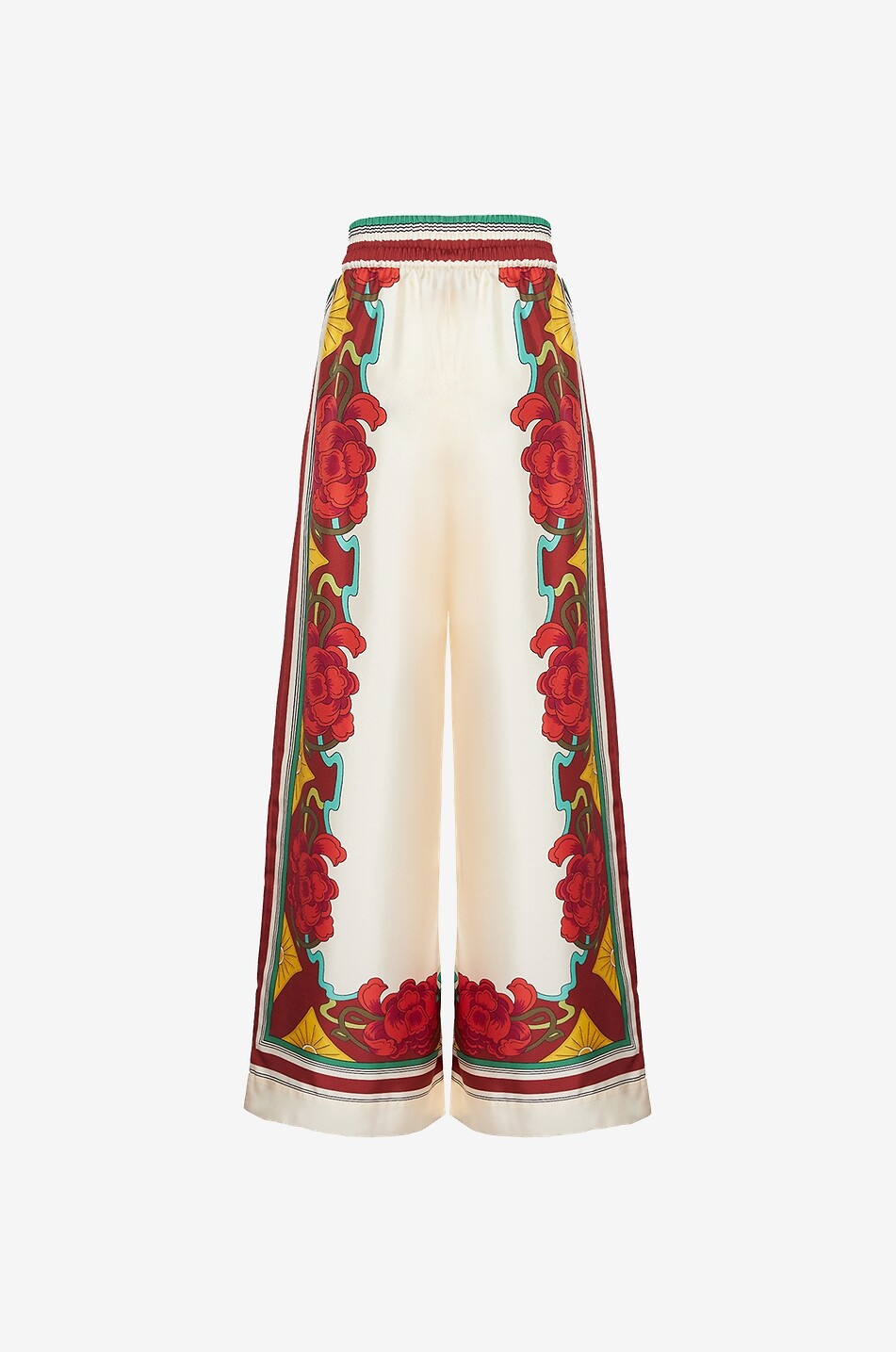 Palazzo Taormina Placée wide-leg silk trousers