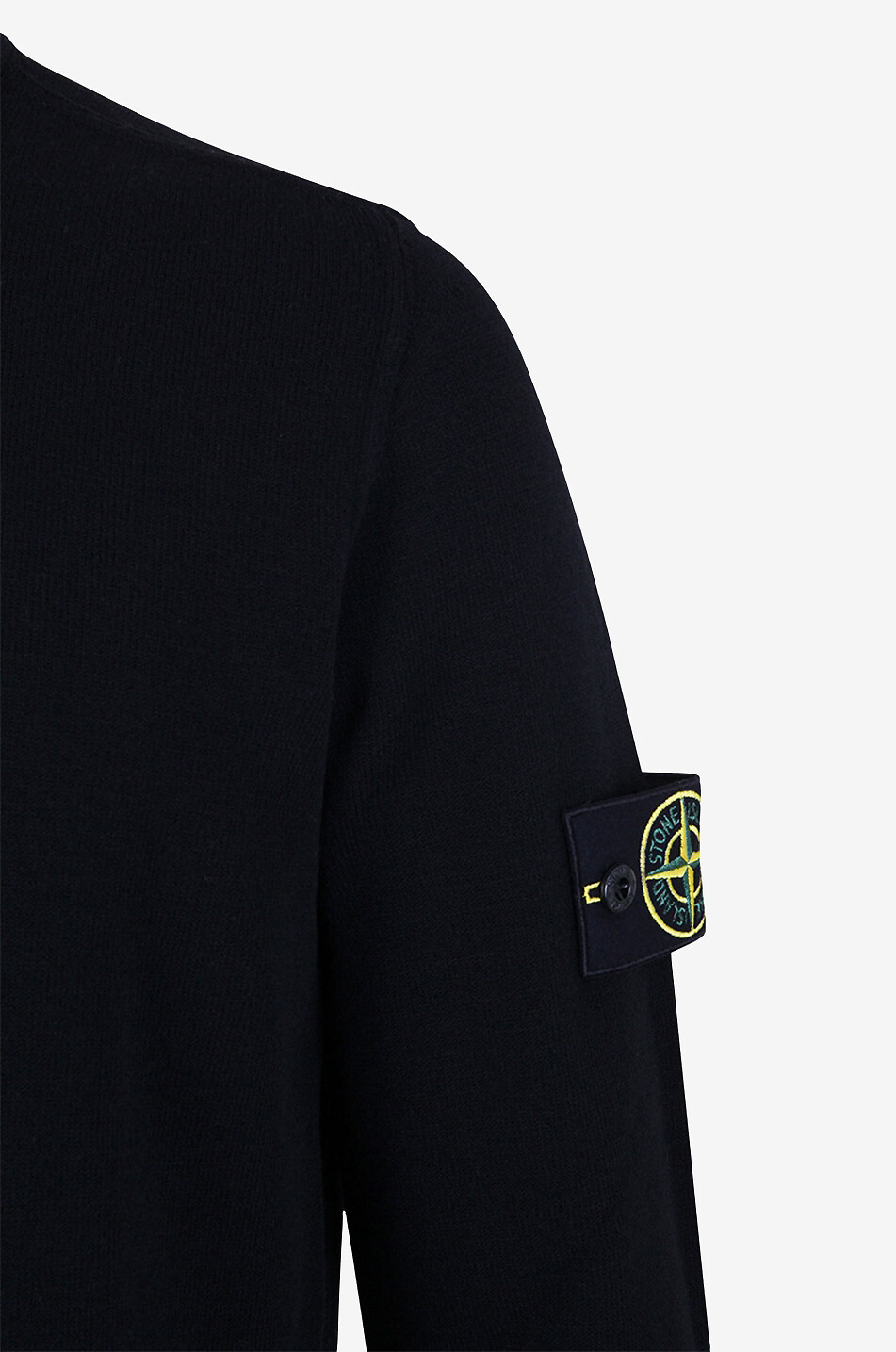 STONE ISLAND 526A1 Stocking Stitch fine crewneck jumper Men BLACK 3