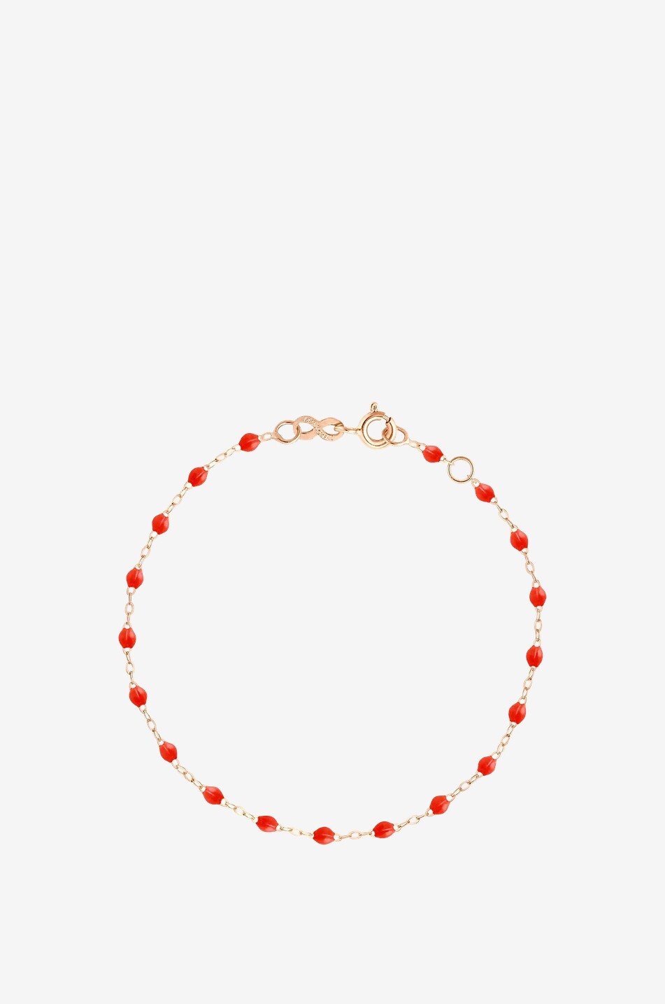 GIGI CLOZEAU Classique Gigi Corail pink gold and resin bracelet Women DARK ORANGE 1