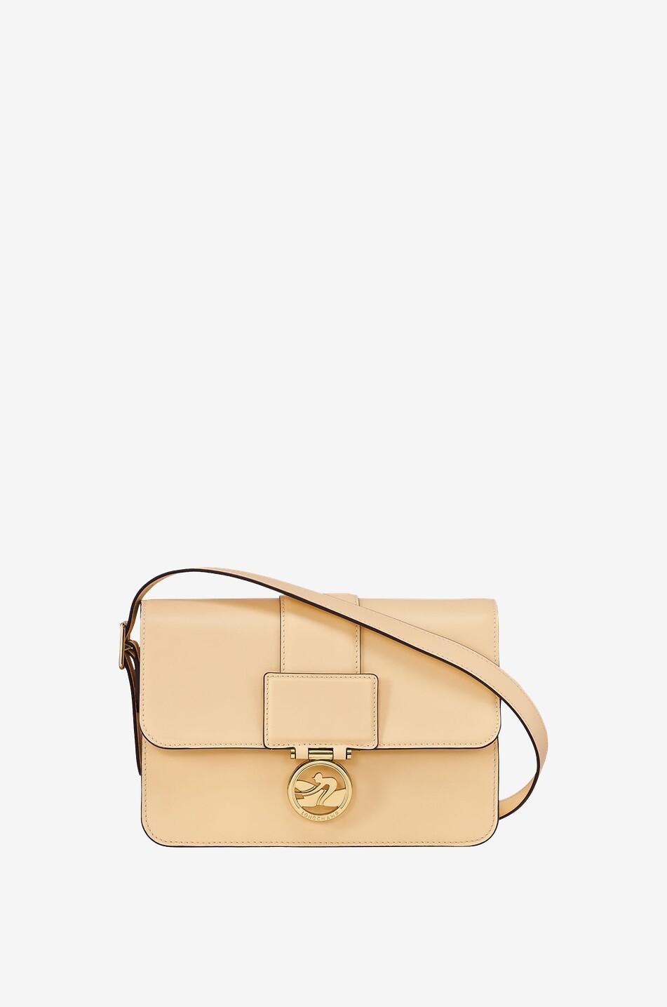 LONGCHAMP Sac porté épaule en cuir de veau Box-Trot Femme BLANC CASSE 1