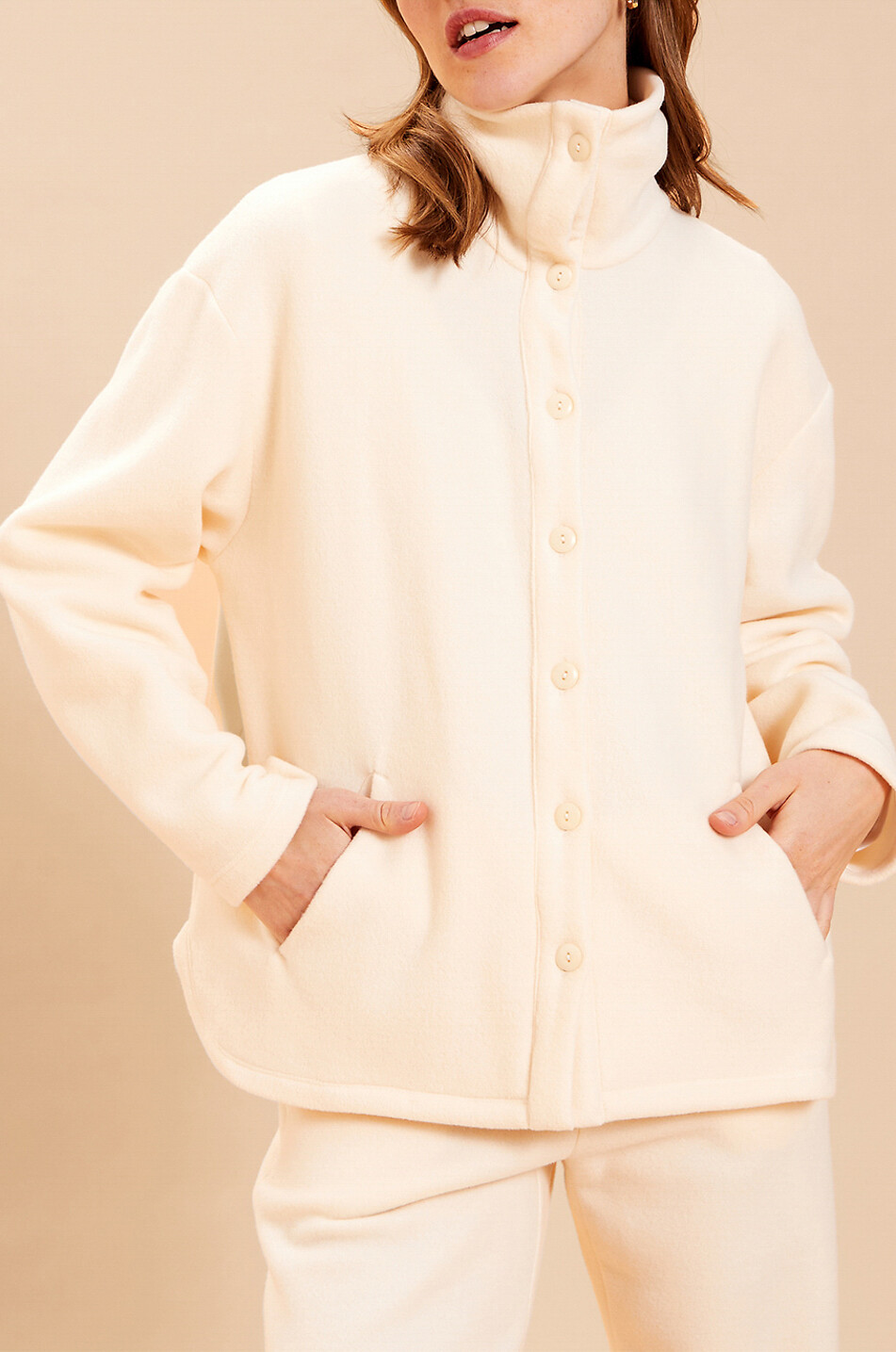 Loungewear-Jacke aus Fleece Poésie