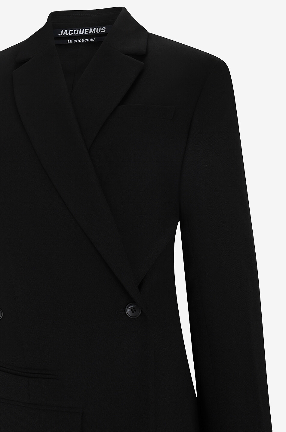 JACQUEMUS Zweireihiger Wickelblazer La veste Tibau Damen SCHWARZ 3