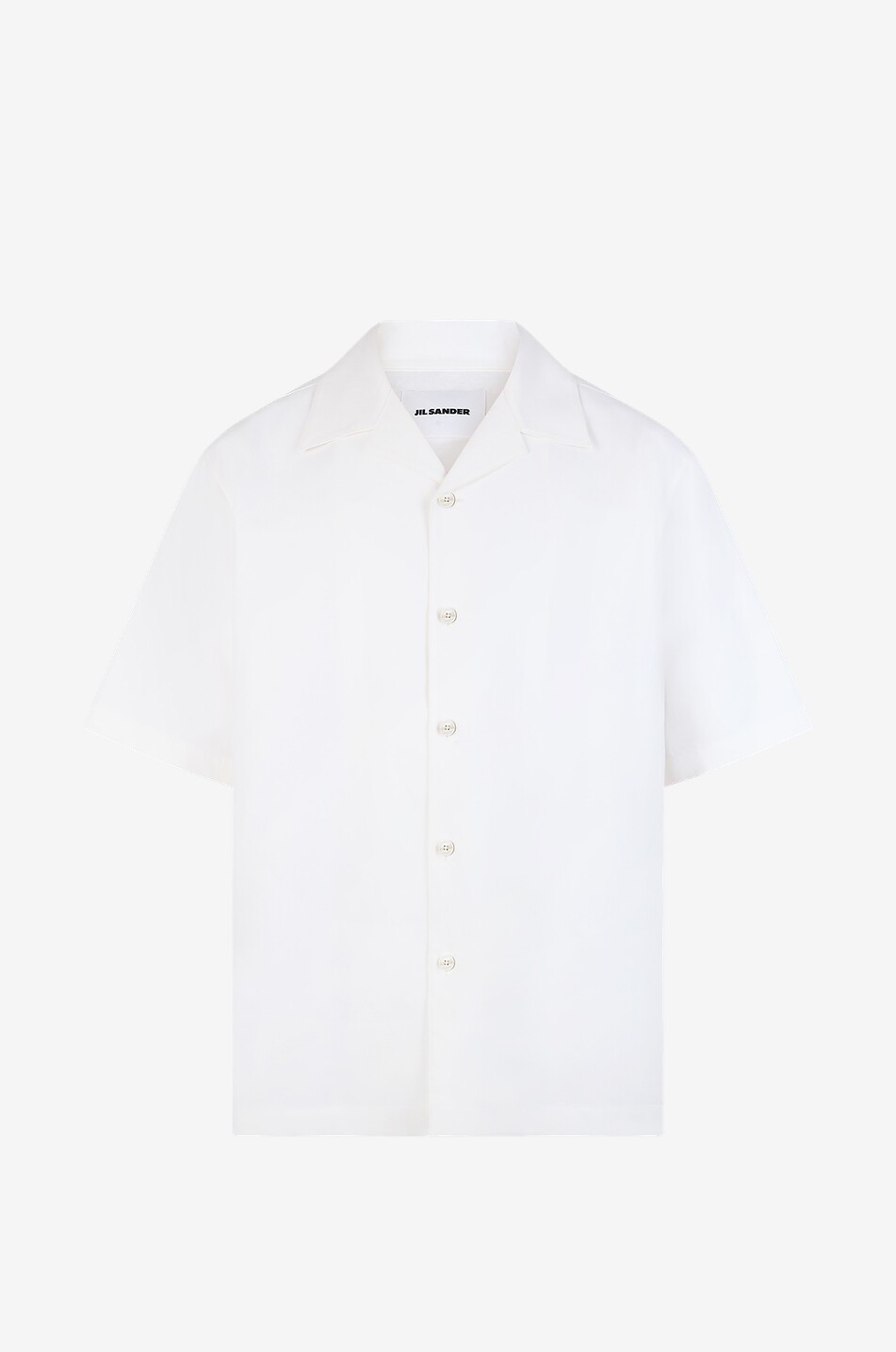 Chemise à manches courtes en coton et lin