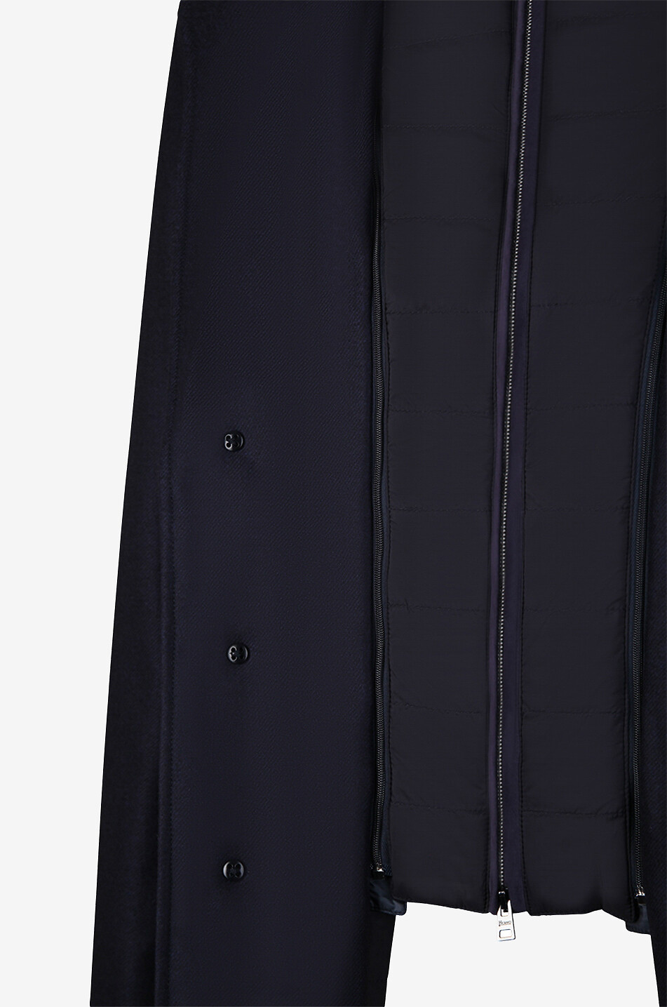 HERNO Manteau long en laine vierge et cachemire Homme BLEU FONCE 5