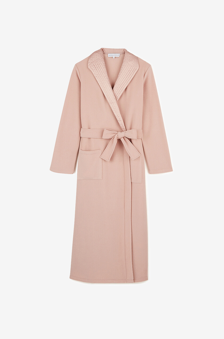 Langer Bademantel aus Fleece und Samt Prose