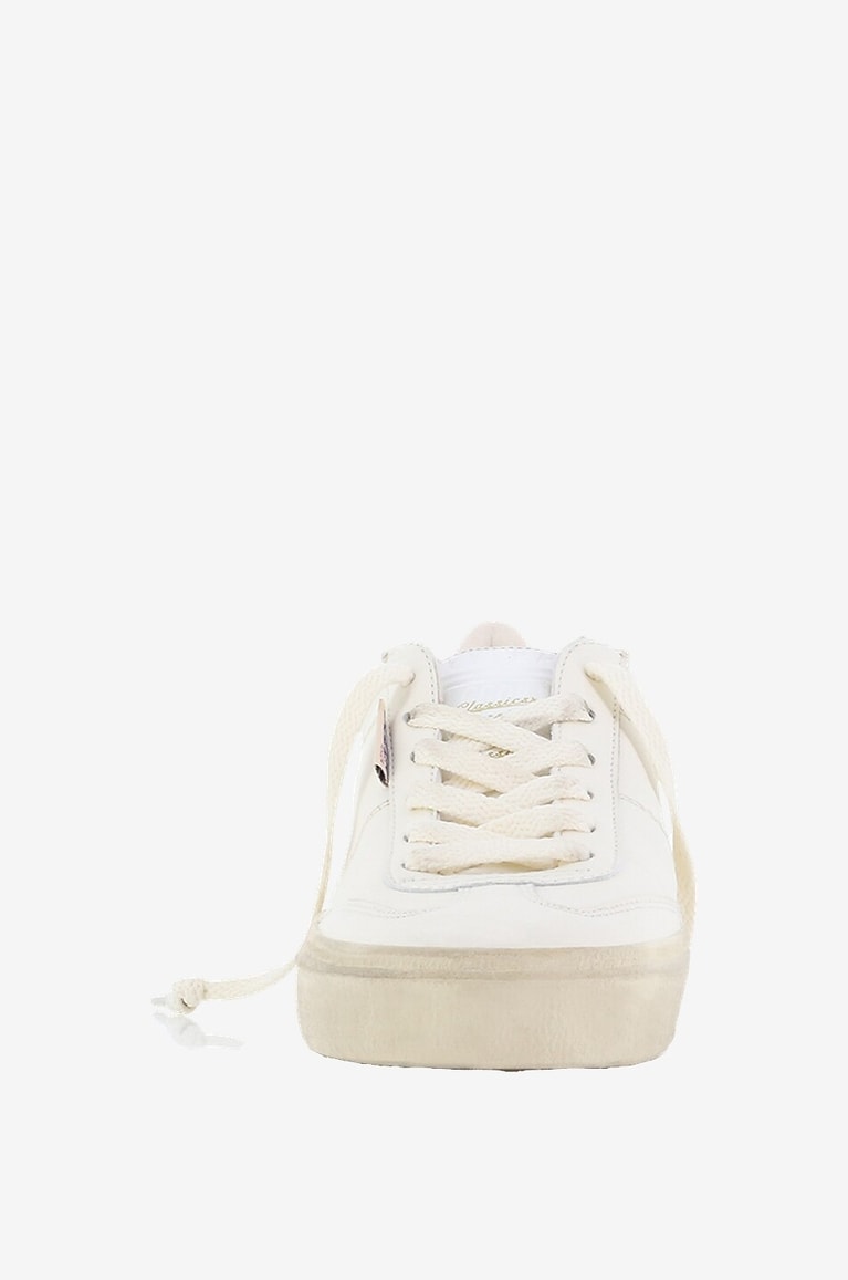 GOLDEN GOOSE Baskets basses à lacets vieillies Soul Star Femme BLANC 2
