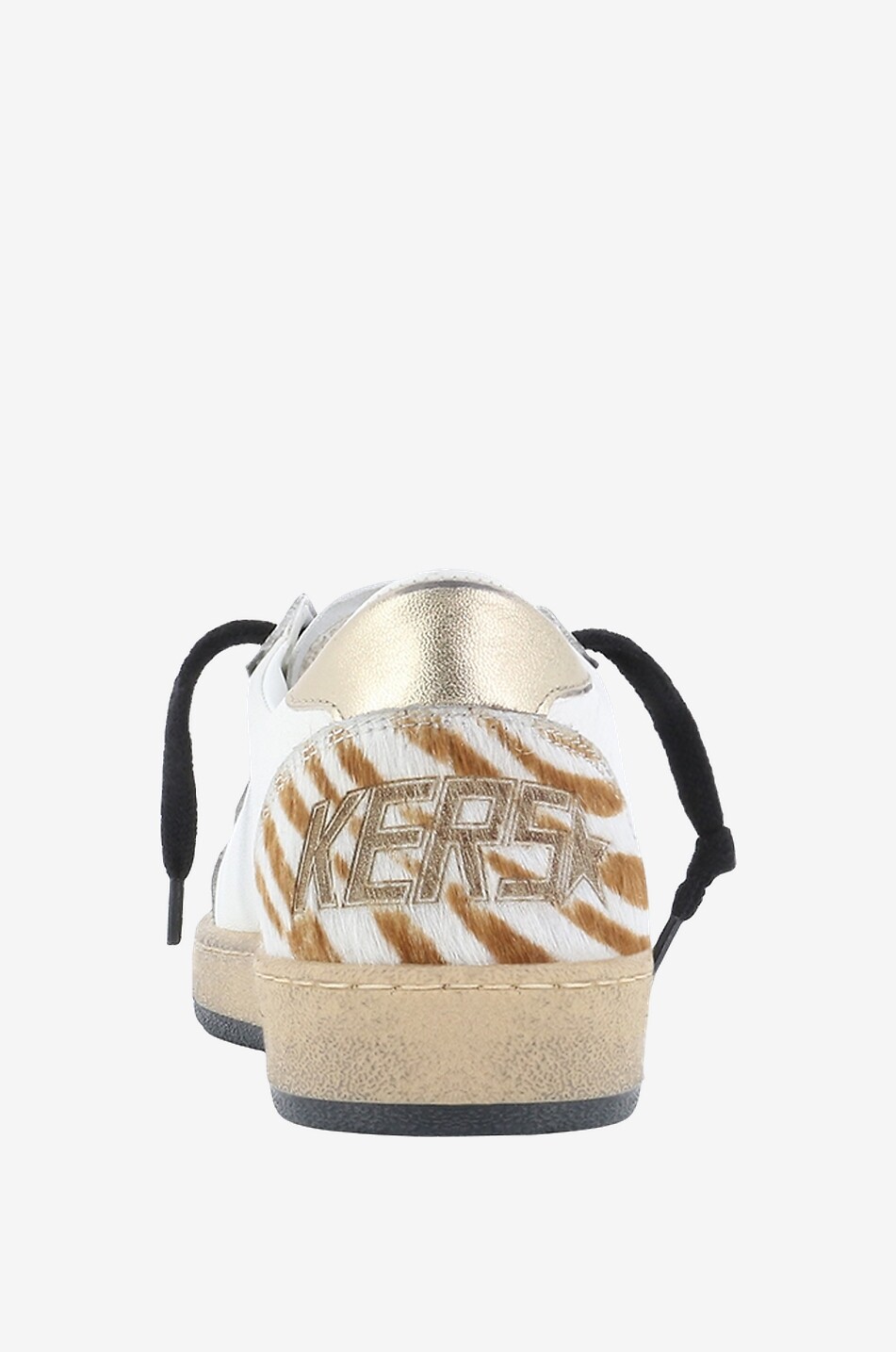 GOLDEN GOOSE Baskets basses détail zébré Ball Star Femme MULTICOLORE 4