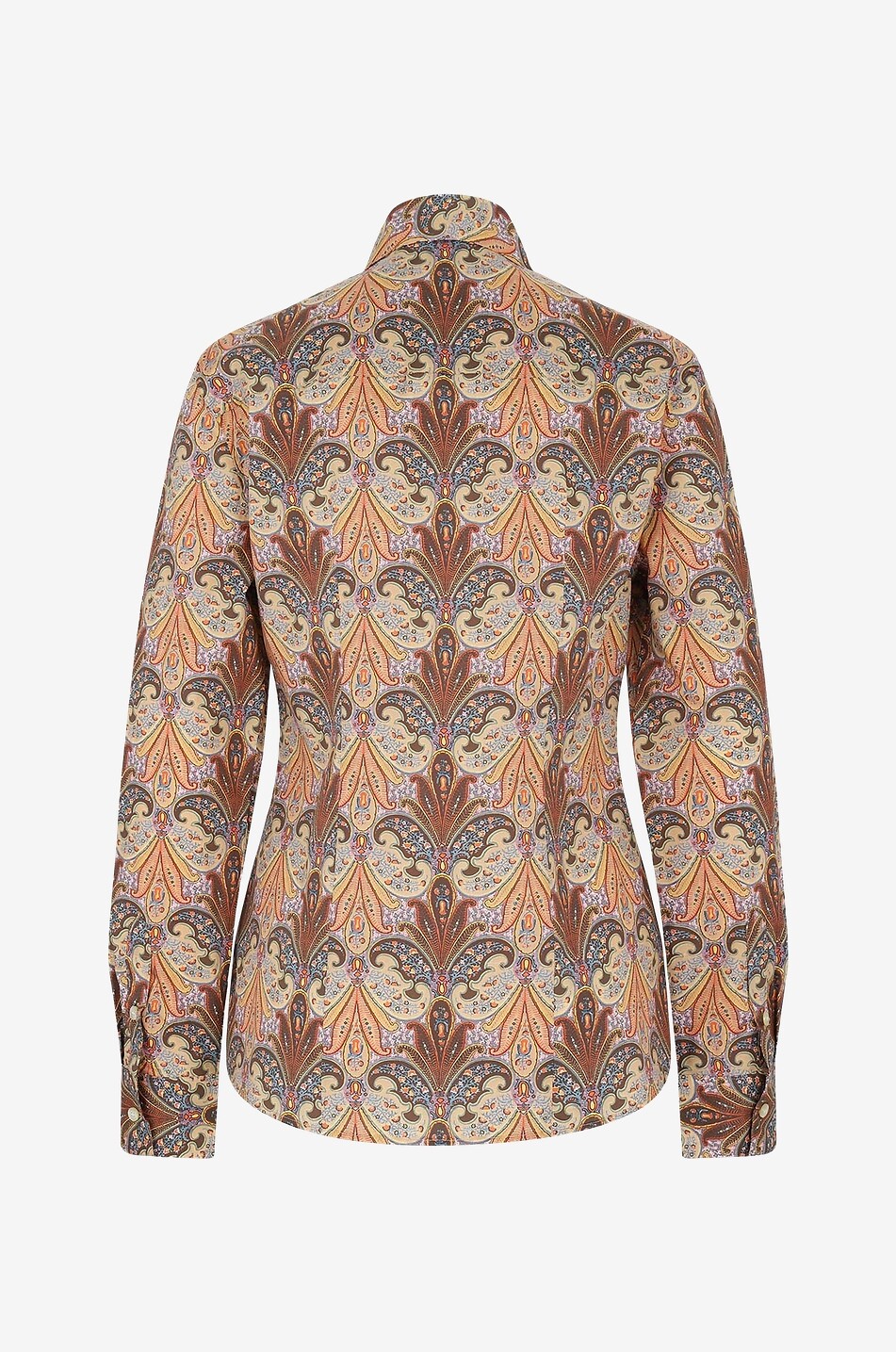 ETRO Paisley florals fitted poplin shirt Women LIGHT BROWN 2