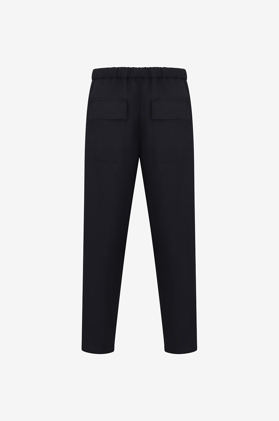 JIL SANDER Pantalon droit esprit jogger en gabardine recyclée Homme NOIR 2