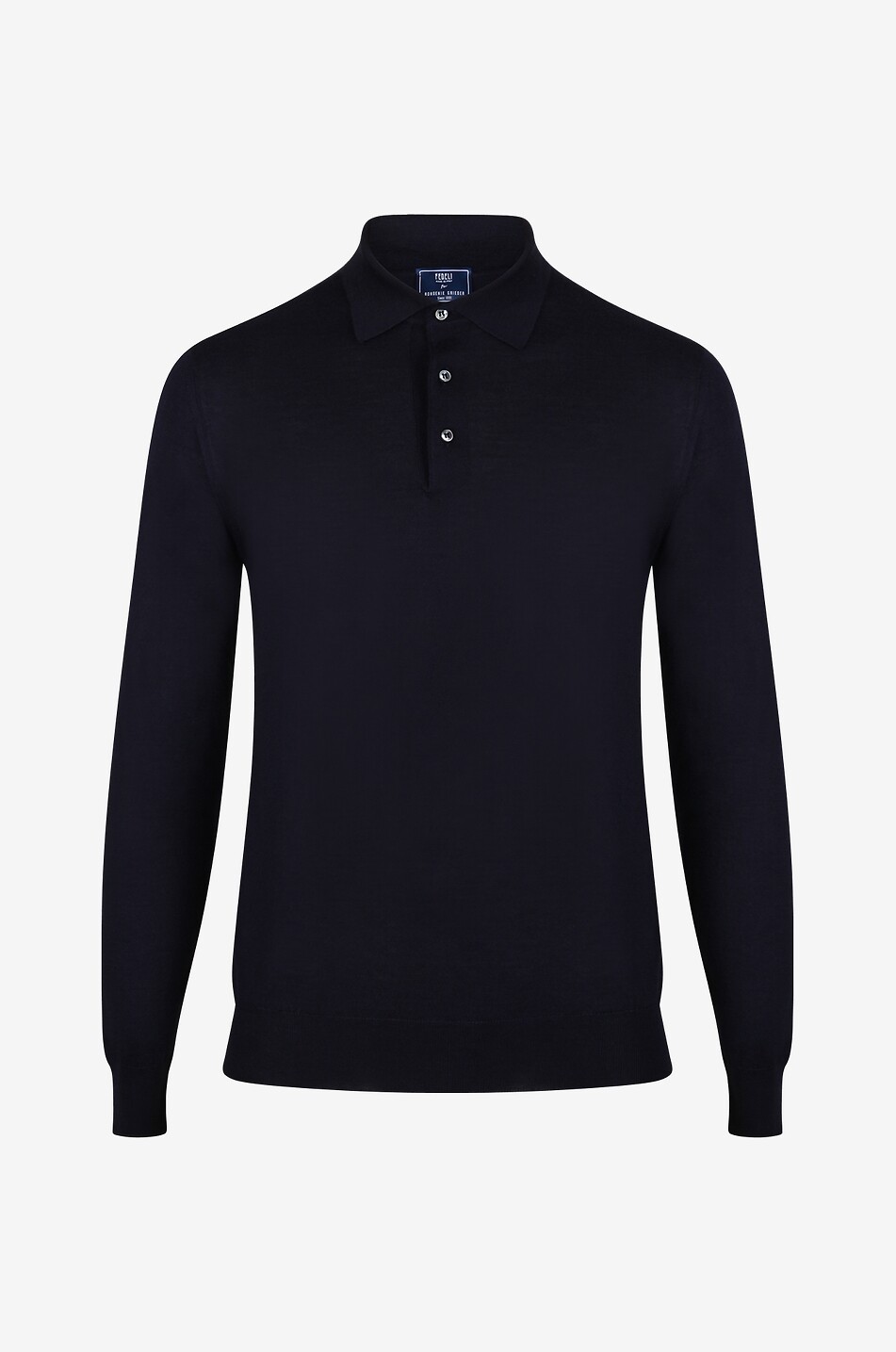 Feinstrick-Polohemd mit langen Ärmeln Sportman