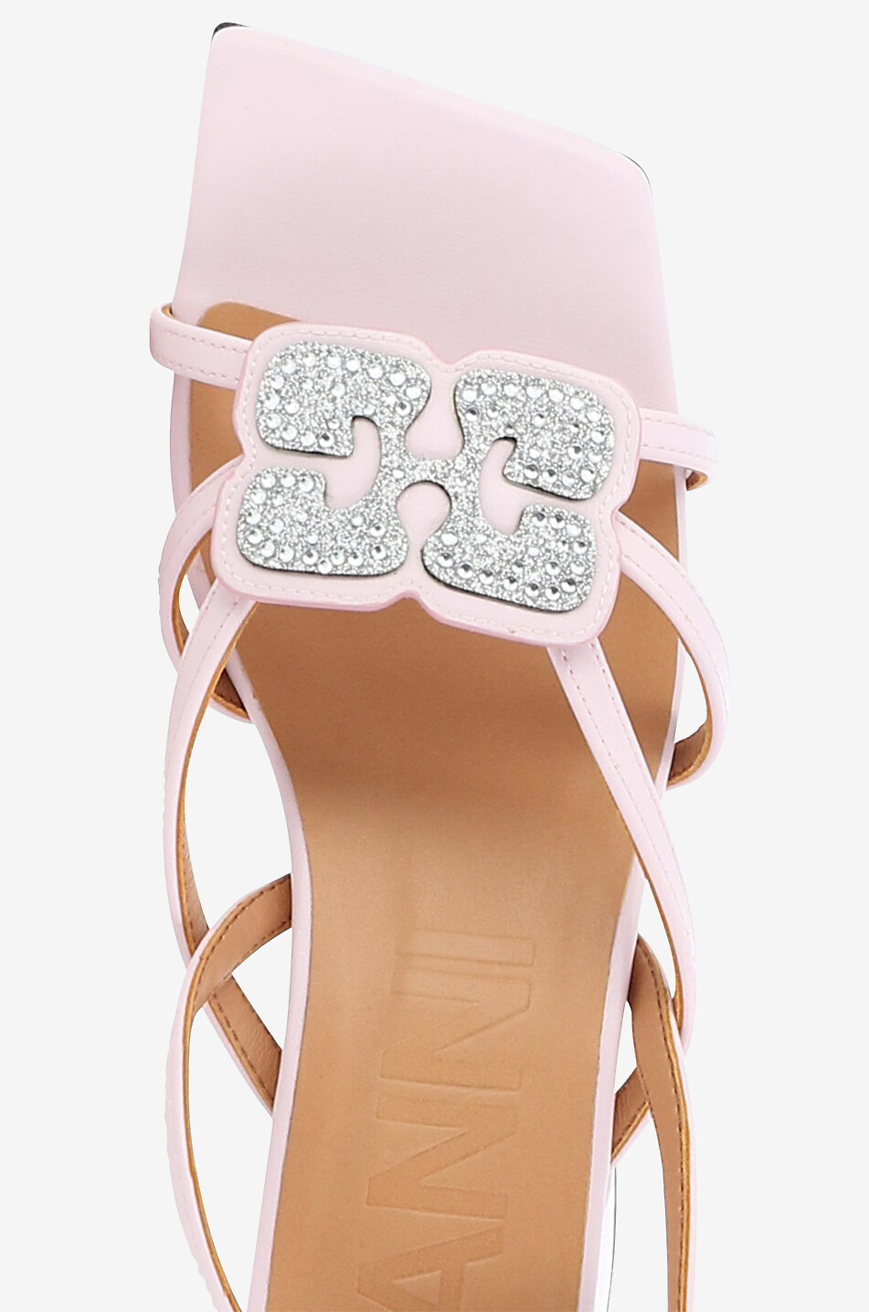 Sandales à petit talon carré Butterfly Strass 50