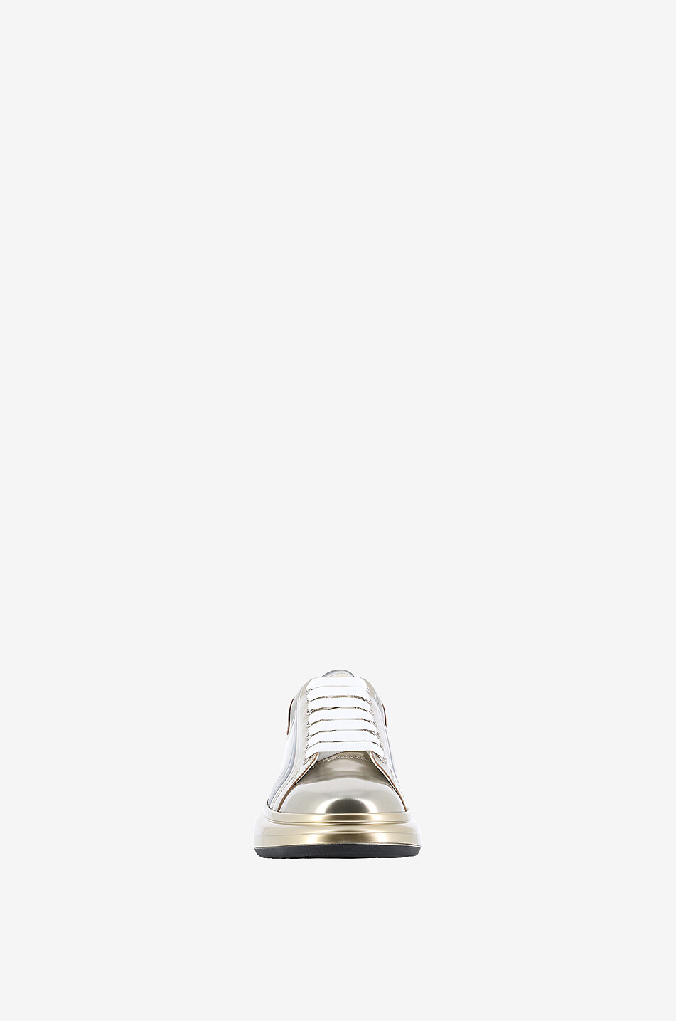 Oversize Curve Tech low-top metallic sneakers