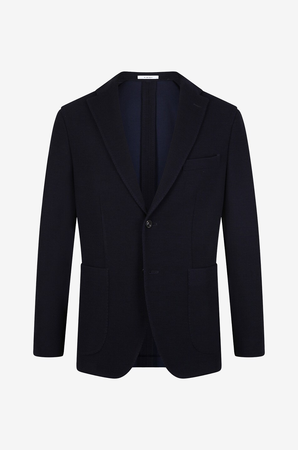 BOGLIOLI Blazer à boutonnage simple en laine piquée K.Jacket Homme BLEU FONCE 1