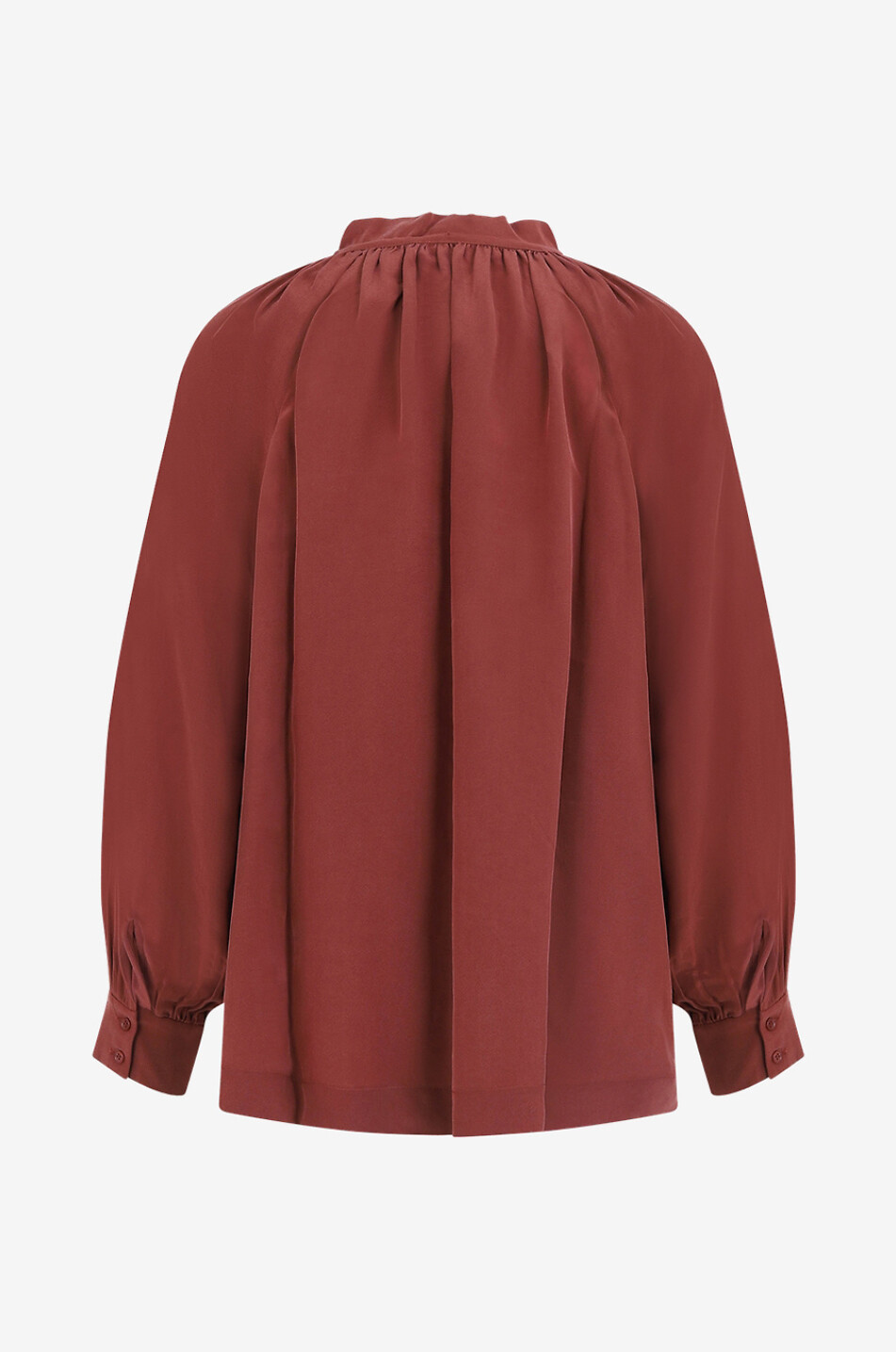 VANESSA BRUNO Langärmelige Bluse aus Viskose und Seide Anita Damen BRAUN 2