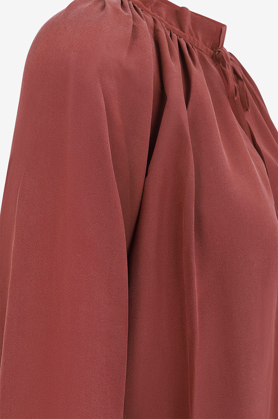 VANESSA BRUNO Langärmelige Bluse aus Viskose und Seide Anita Damen BRAUN 3