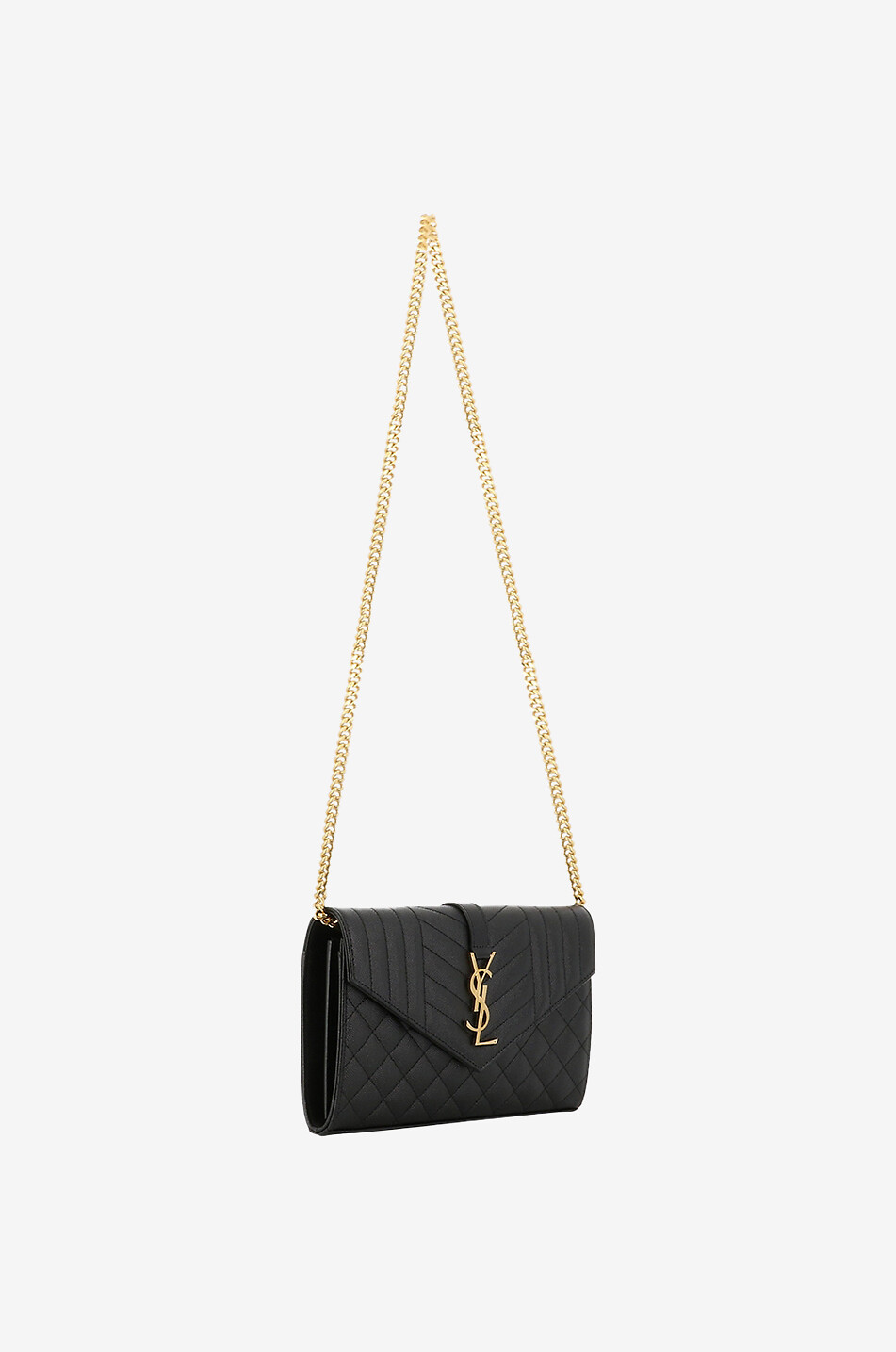 Envelope Chain Wallet Mix Matelasse grained shoulder bag SAINT LAURENT PARIS Bongenie