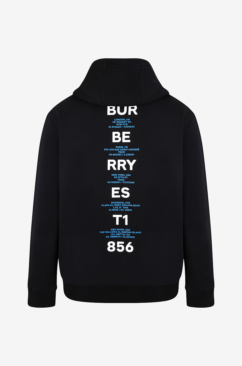 BURBERRY Sweat-shirt oversize à capuche imprimé Hindes Homme NOIR 2