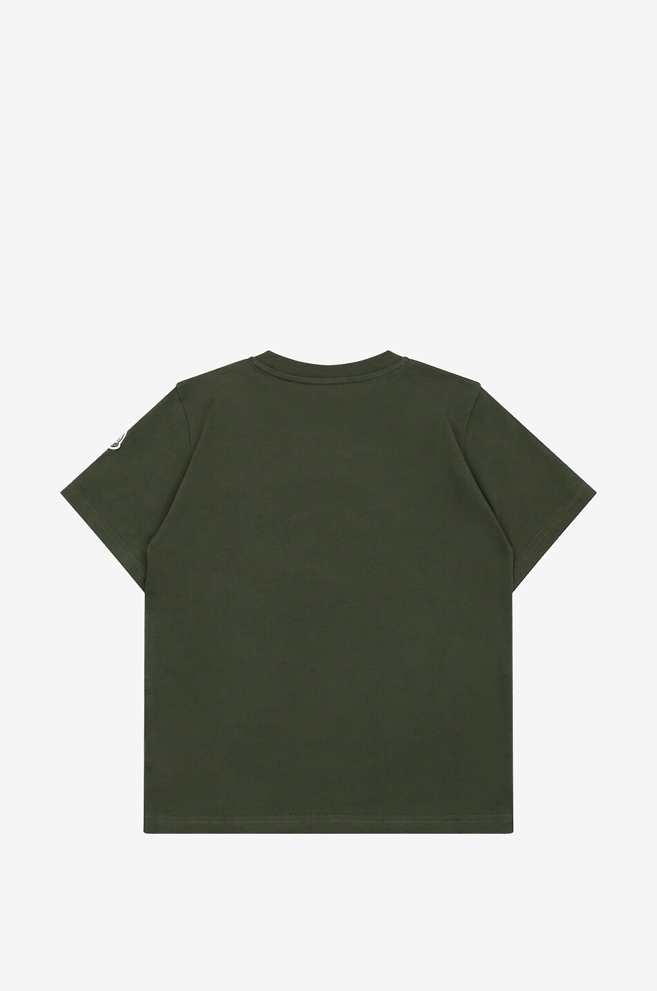 MONCLER Logo adorned faded boy's T-shirt Boy KHAKI 2