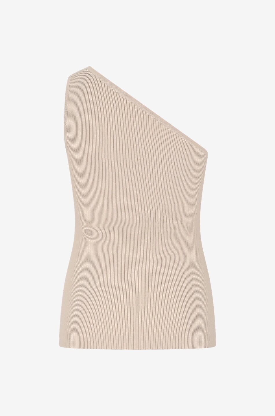TOTEME Asymmetrisches Stricktop One-Shoulder Damen BEIGE 2