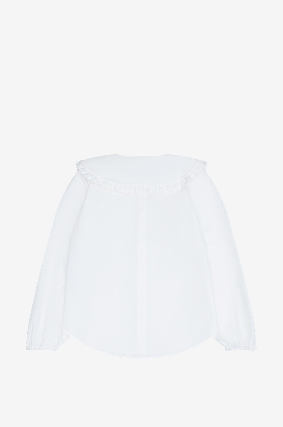 Chemise fille à col volanté Boxy