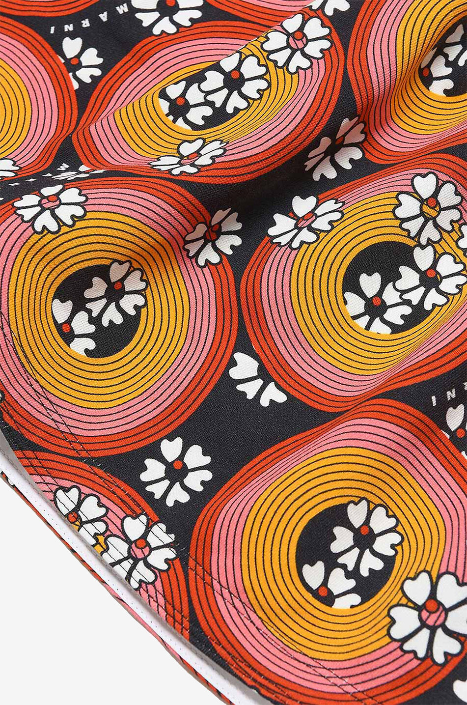 MARNI Circles & Flowers flared short girl's skirt Girl MULTI COLOURED 4