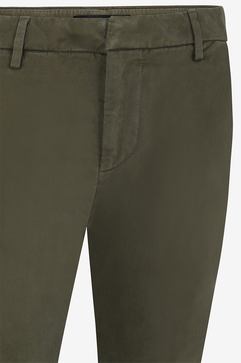 DONDUP Gaubert cotton slim fit chino trousers Men MEDIUM KHAKI 3