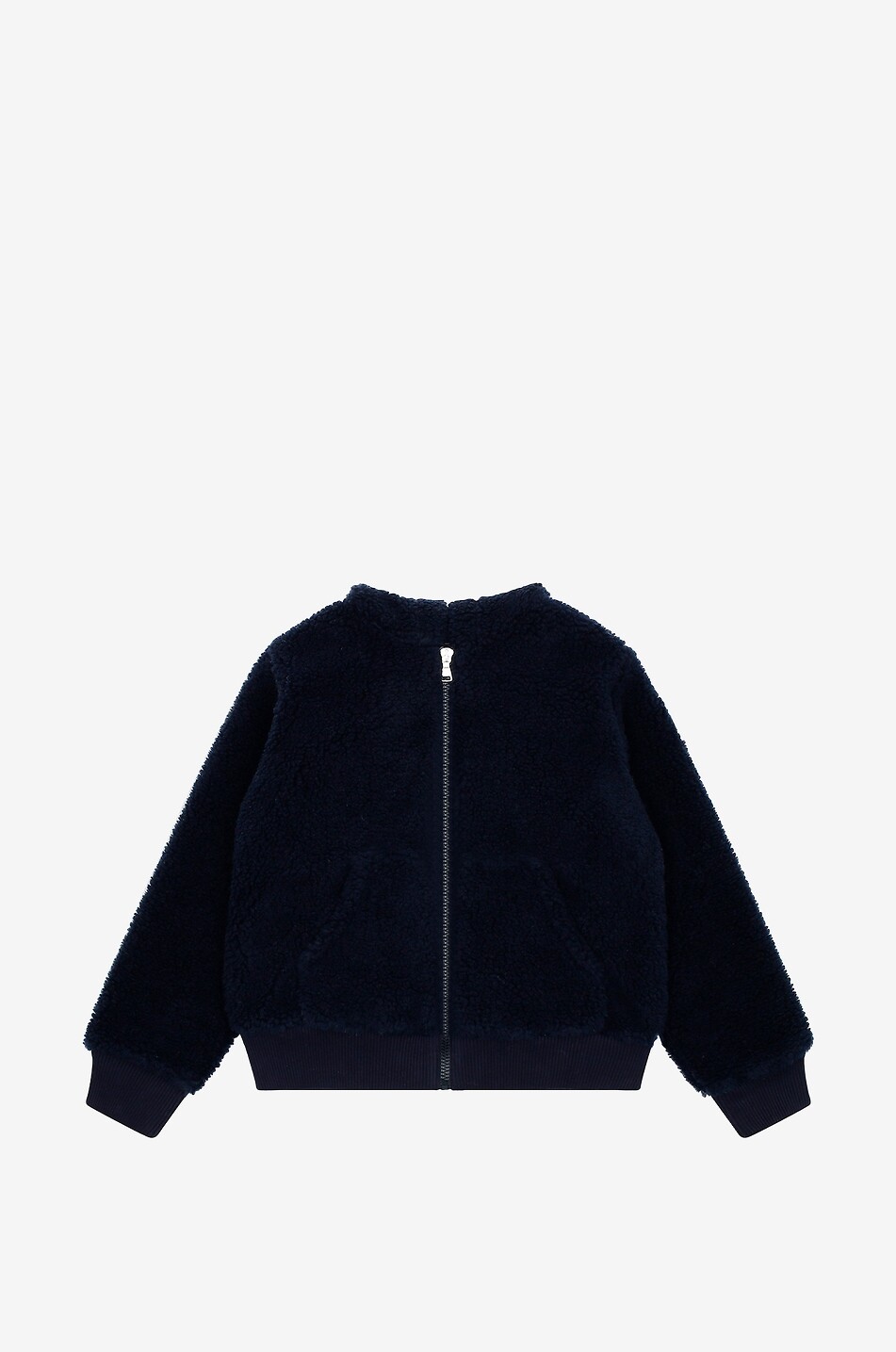 MONCLER Sweat-shirt zippé à capuche enfant en polaire teddy Garçon BLEU 1