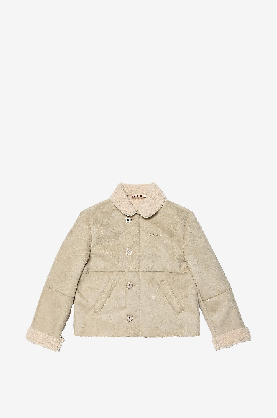 Mädchen-Jacke aus Kunstshearling