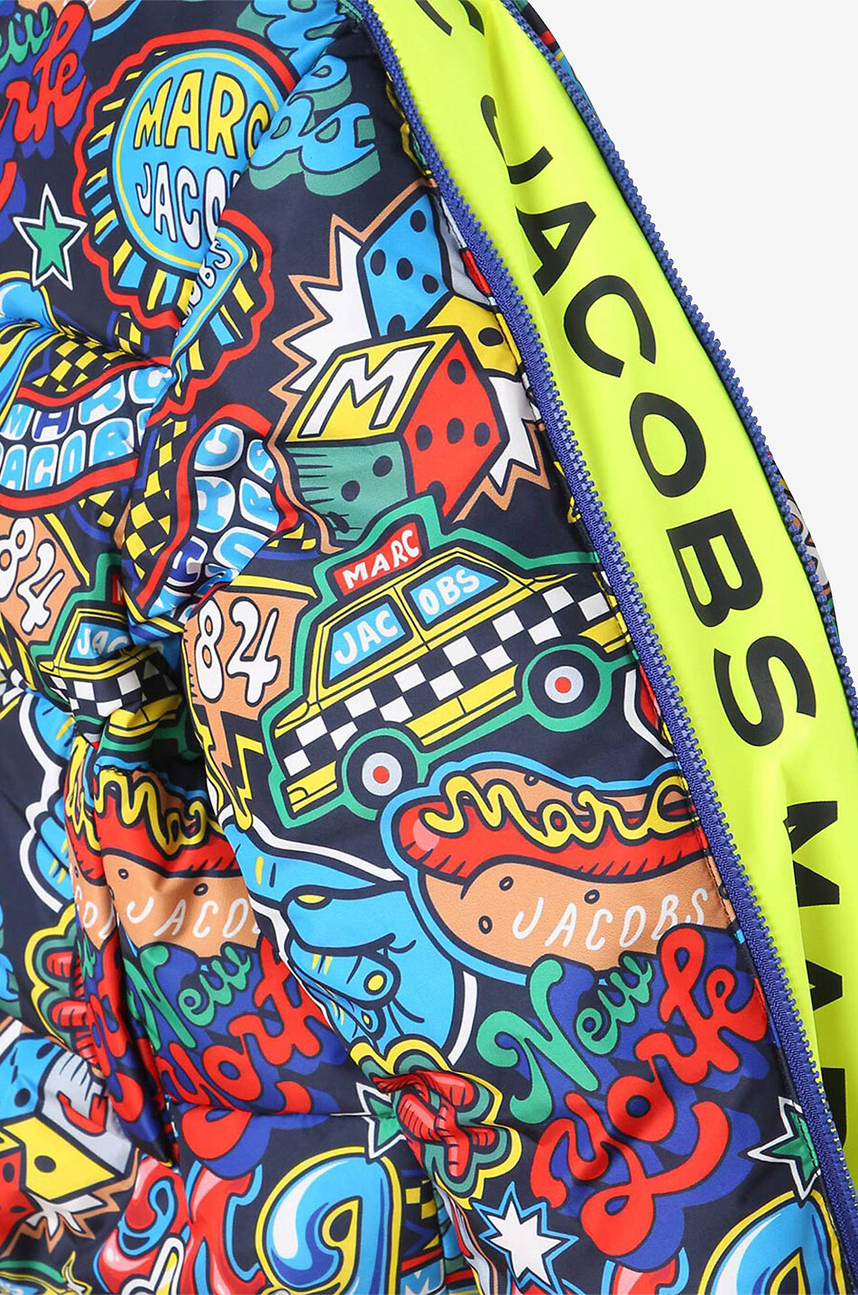 Multi Logos printed boys' down jacket