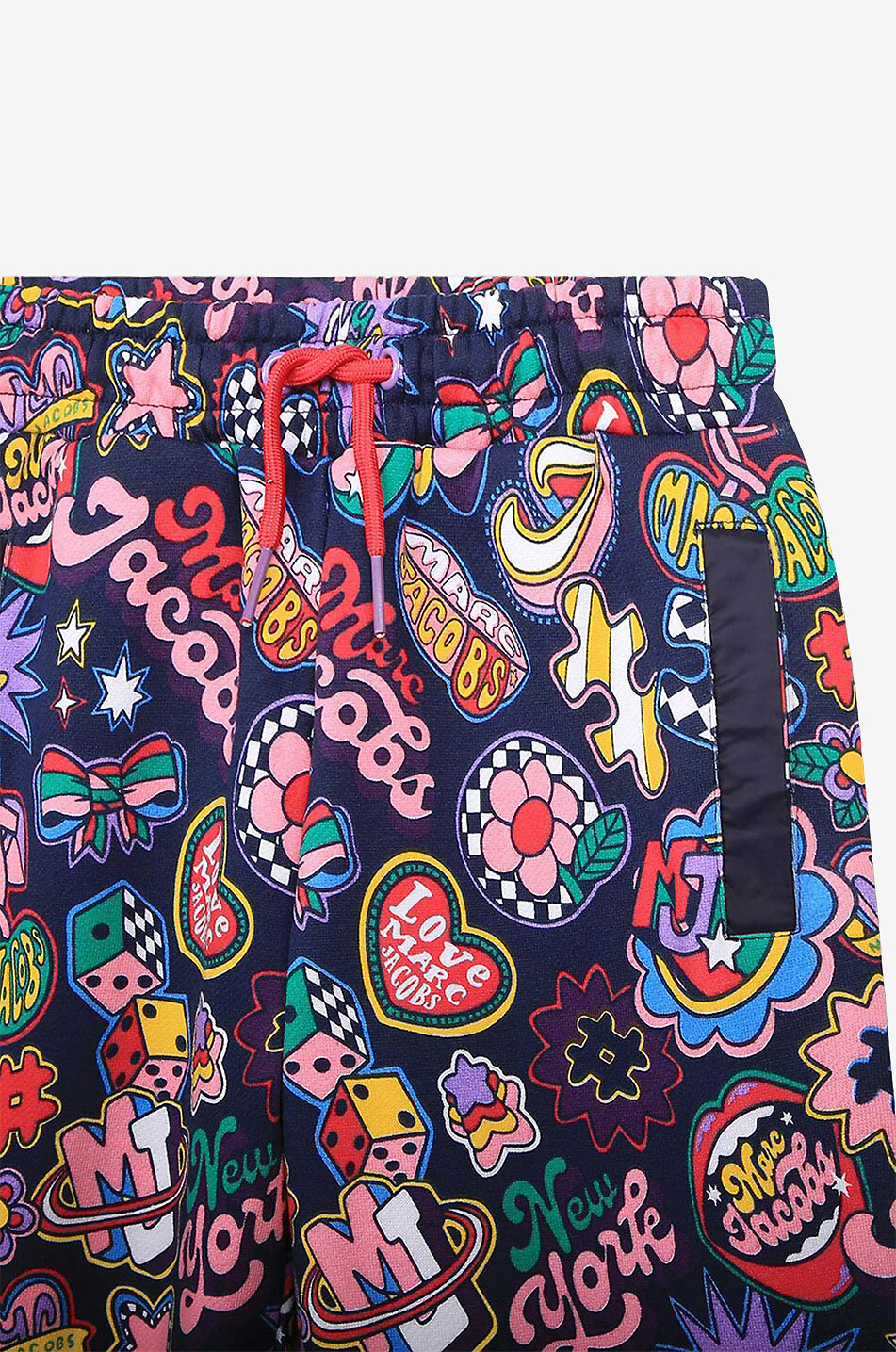 Printed girls' cotton joggers