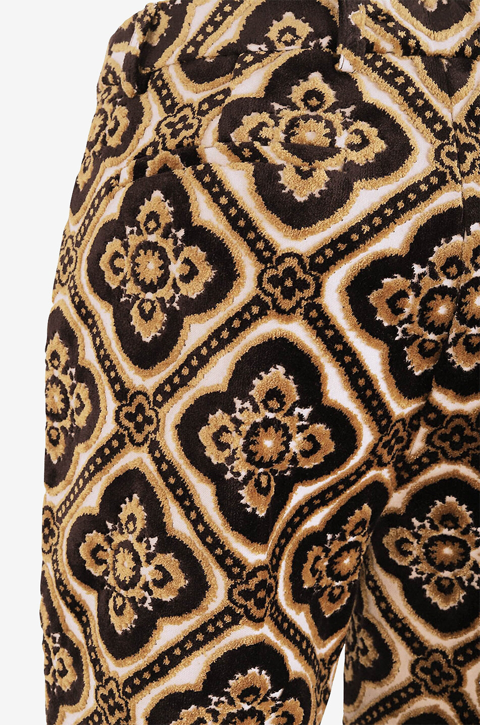 Medals jacquard trousers