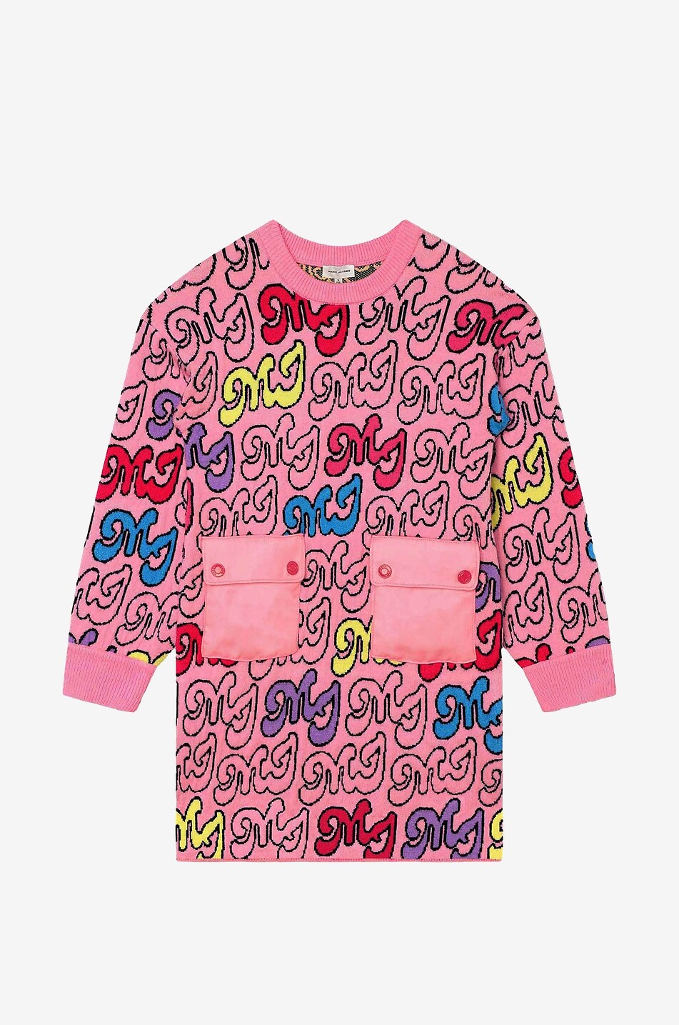 MARC JACOBS MJ girls' viscose round neck jumper Girl LIGHT PINK 1