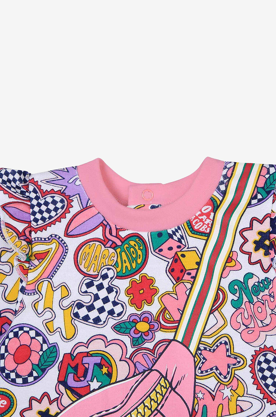 MARC JACOBS Printed baby cotton dress Baby PINK 3