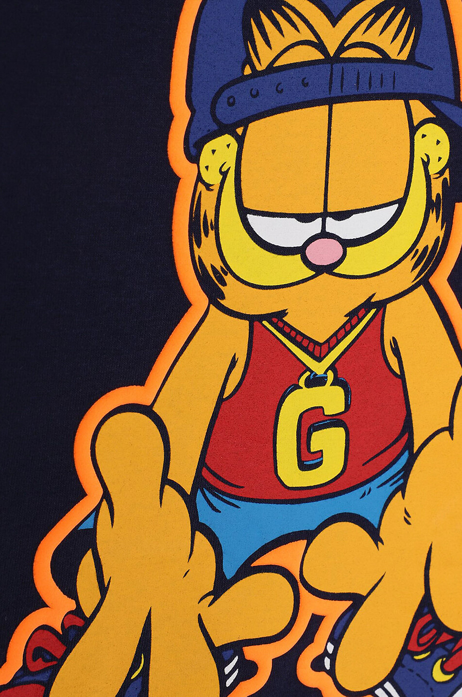 MARC JACOBS T-shirt à manches longues en coton garçon Garfield Garçon BLEU FONCE 4