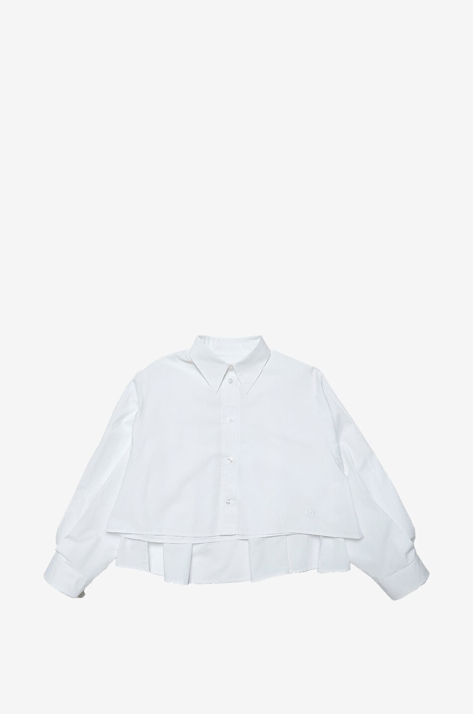 Chemise enfant raccourcie à dos plissé