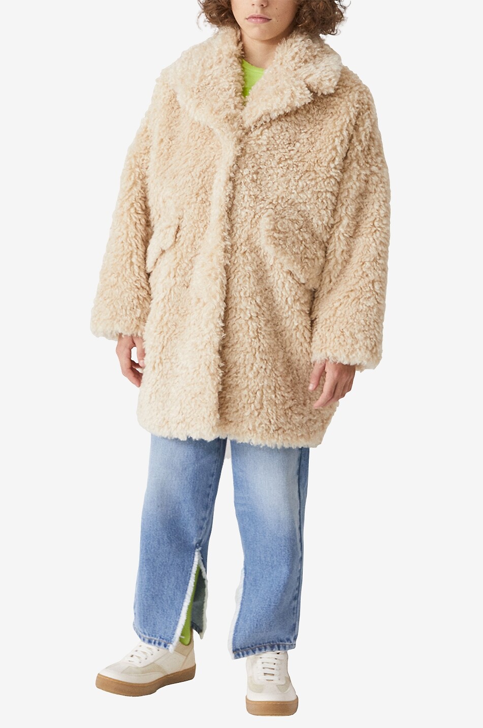 Faded ankle-frayed children's jeans