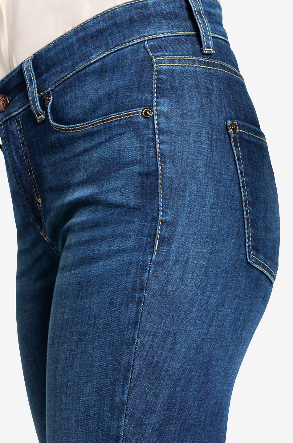 Jean skinny délavé en coton Piper