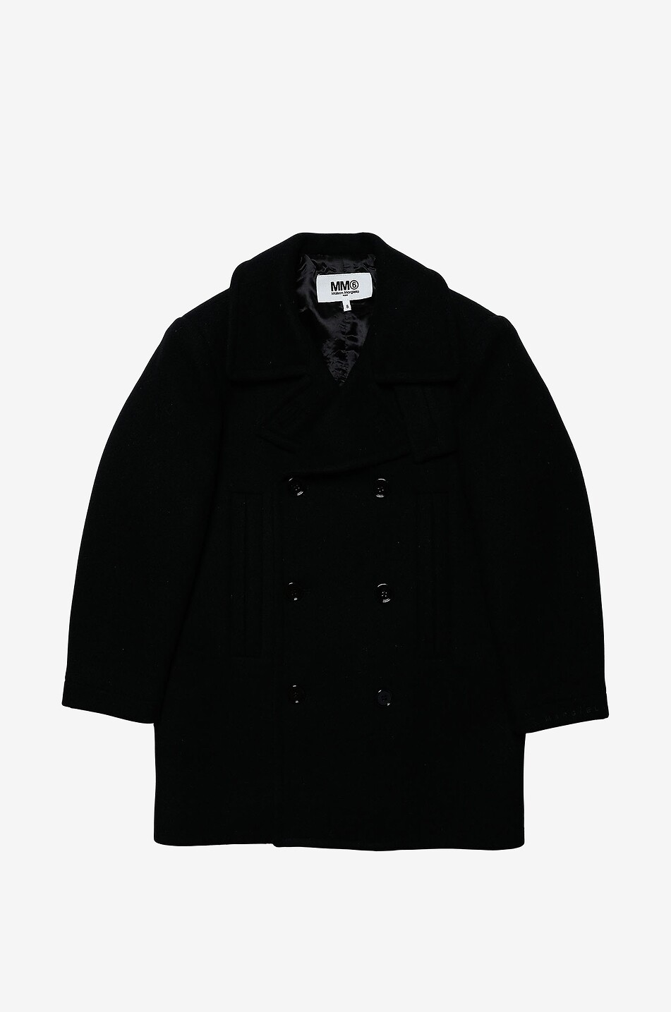 MM6 KIDS Zweireihiger Kinder-Oversize-Mantel Junge SCHWARZ 1