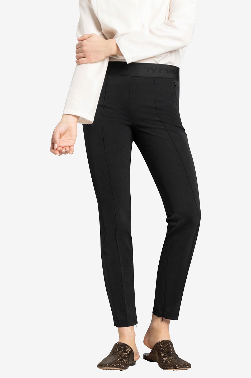 CAMBIO Slim-Fit Hose Rose Slim Damen SCHWARZ 2