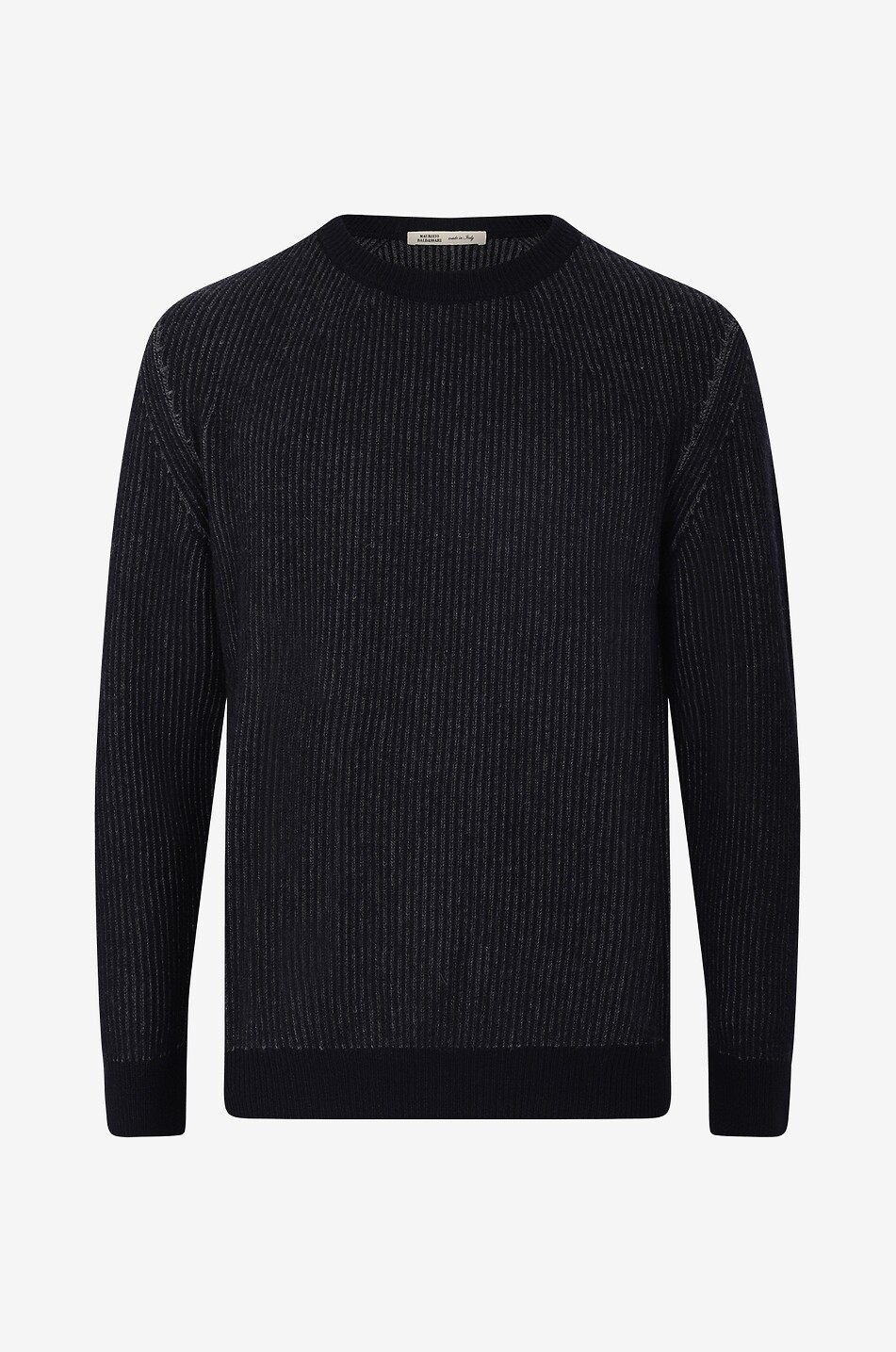 Pull en cachemire à cotes bicolores Vanise