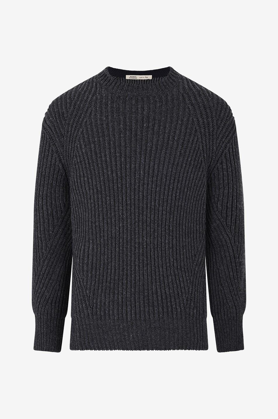 Chunky rib knit crewneck jumper